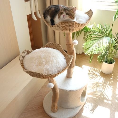 cat tree, cat tower, cat scratching post, cat perch, cat furniture, bestseller push, lifestyle, minimalist, calm, fresh, neutral